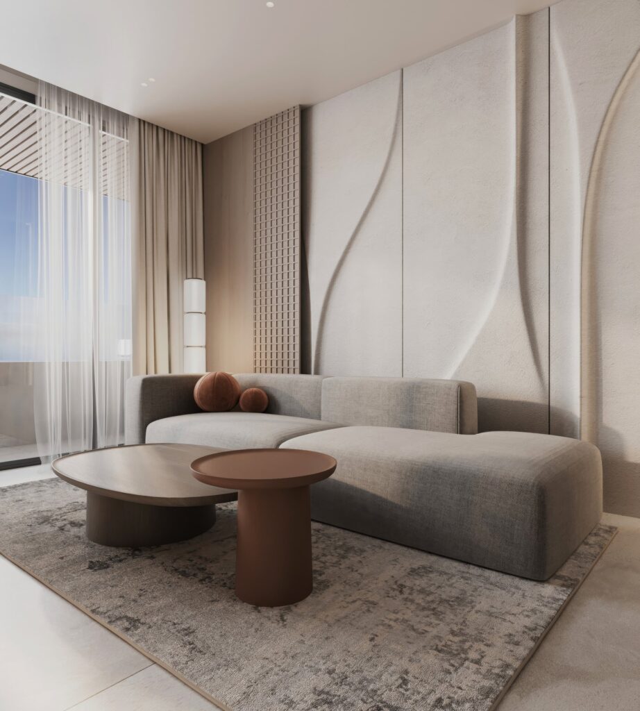 UNO Residence, Chlorakas, Paphos - Living 1bed 01