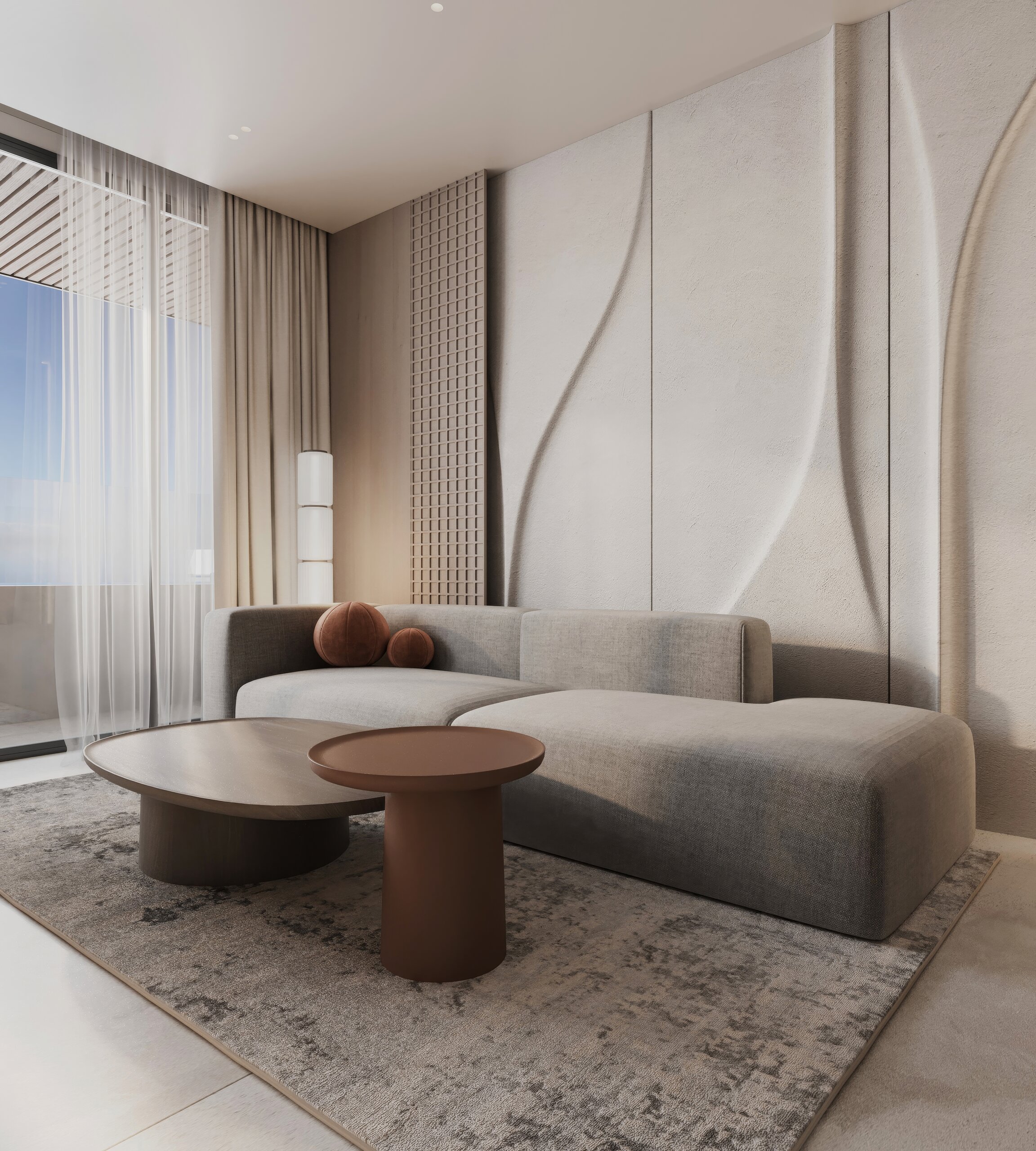 UNO Residence, Chlorakas, Paphos - Living 1bed 01