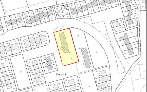 Land Registry plan from the notice