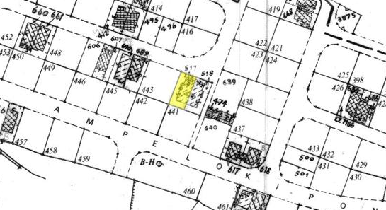 Land Registry plan from the notice