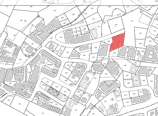 Land Registry plan from the notice