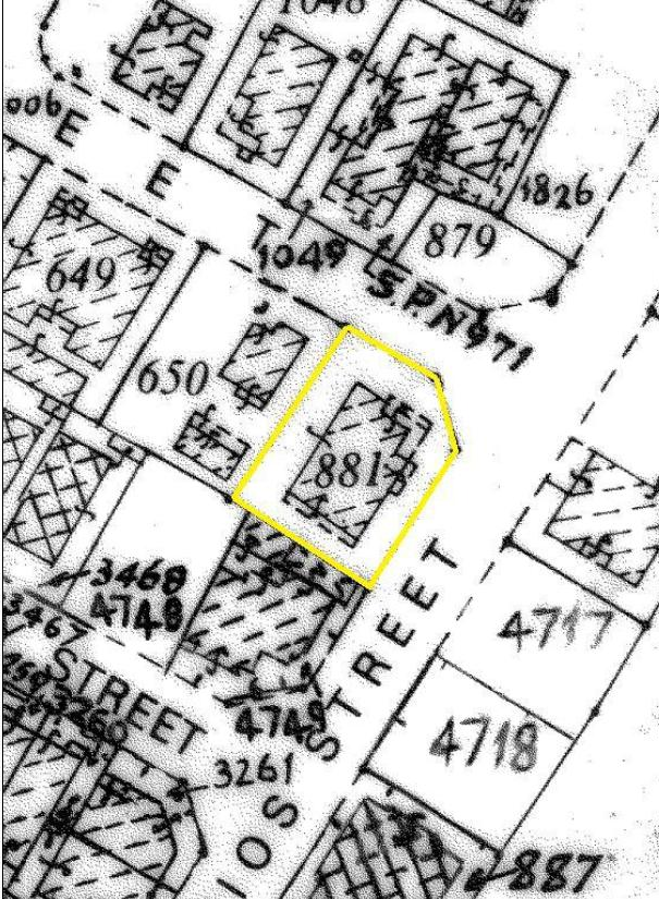 Land Registry plan from the notice
